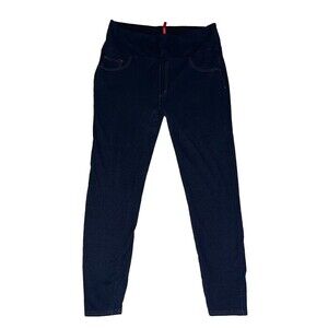 Spanx Womens Plus Size 1X Pull-On Jean-ish Ankle Legging Blue Skinny (See Desc.)